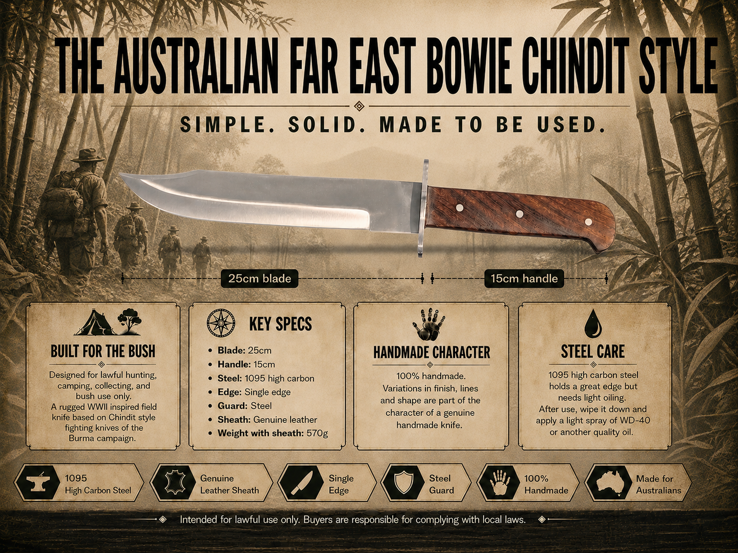 The Australian Far East Bowie Chindit Style