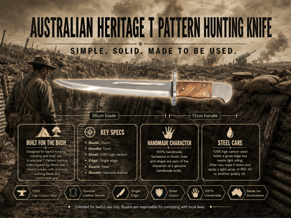 Australian WW1 Trench Pattern Hunting Knife