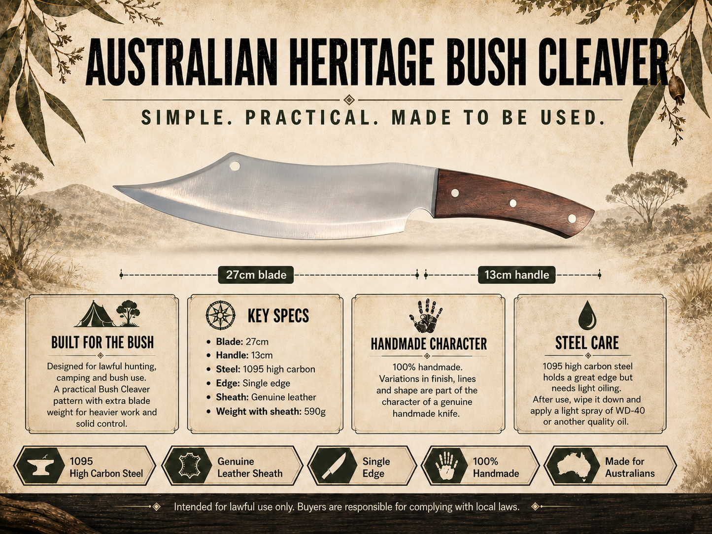Australian Heritage Bush Cleaver