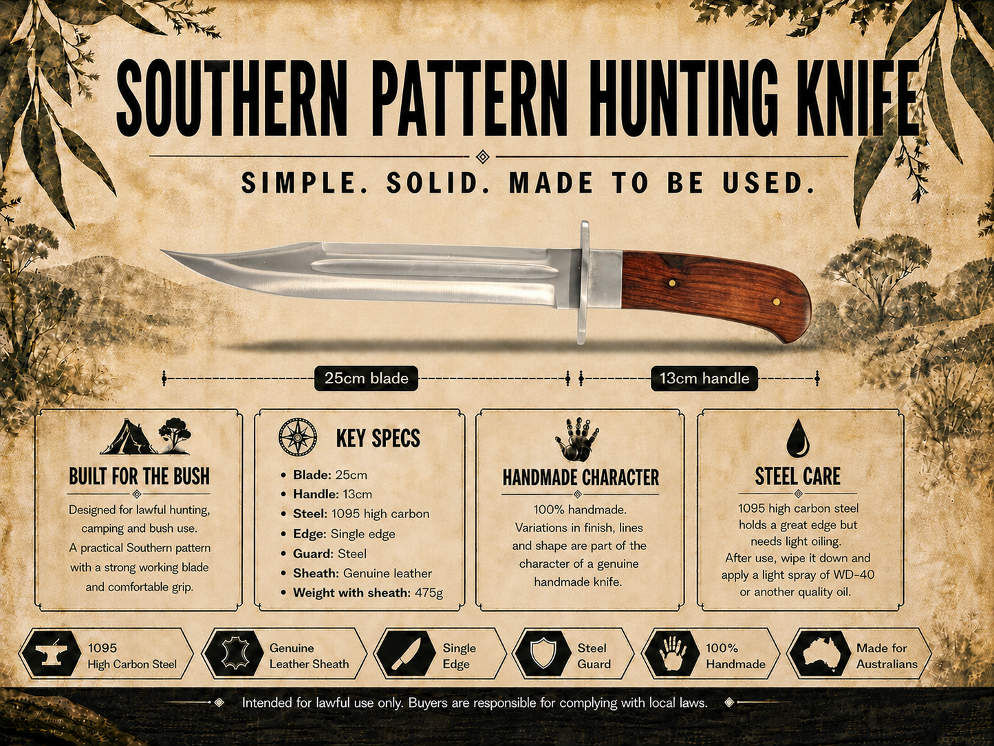 Southern Pattern Hunting Knife
