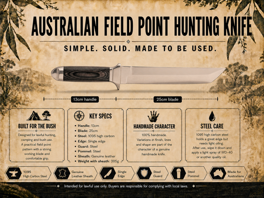 Australian Field Point Hunting Knife