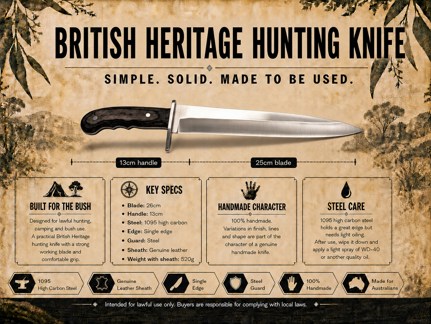 British Heritage Hunting Knife